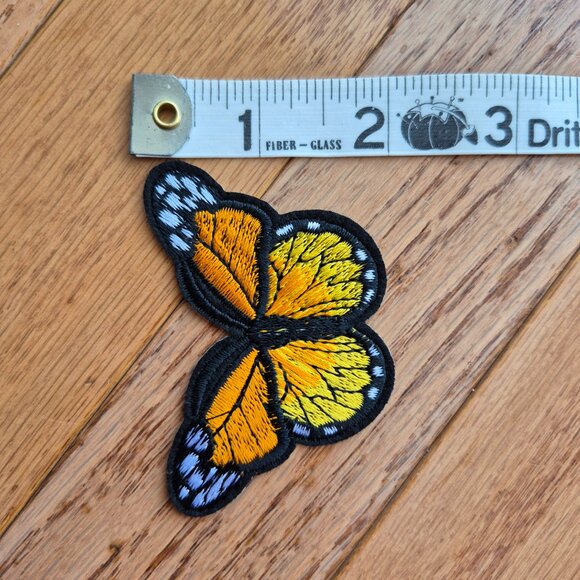 Butterfly Applique Patch - Embroidered Insect Badge 2-7/8" (Iron On) Set of 11 - Picture 6 of 6